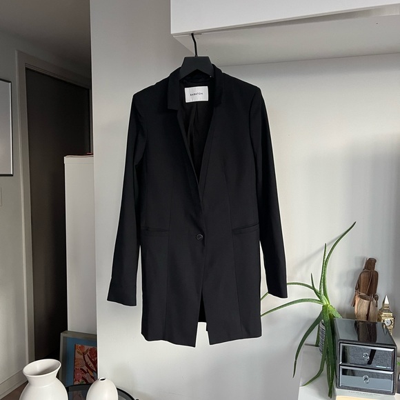 Aritzia Babaton Elegant Black Formal Wedding Business Casual Blazer Sz S - Picture 3 of 8